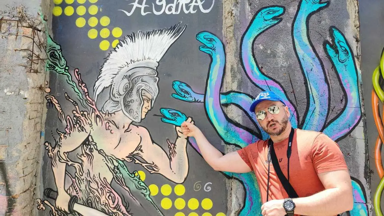 anafiotika mural wilkolak