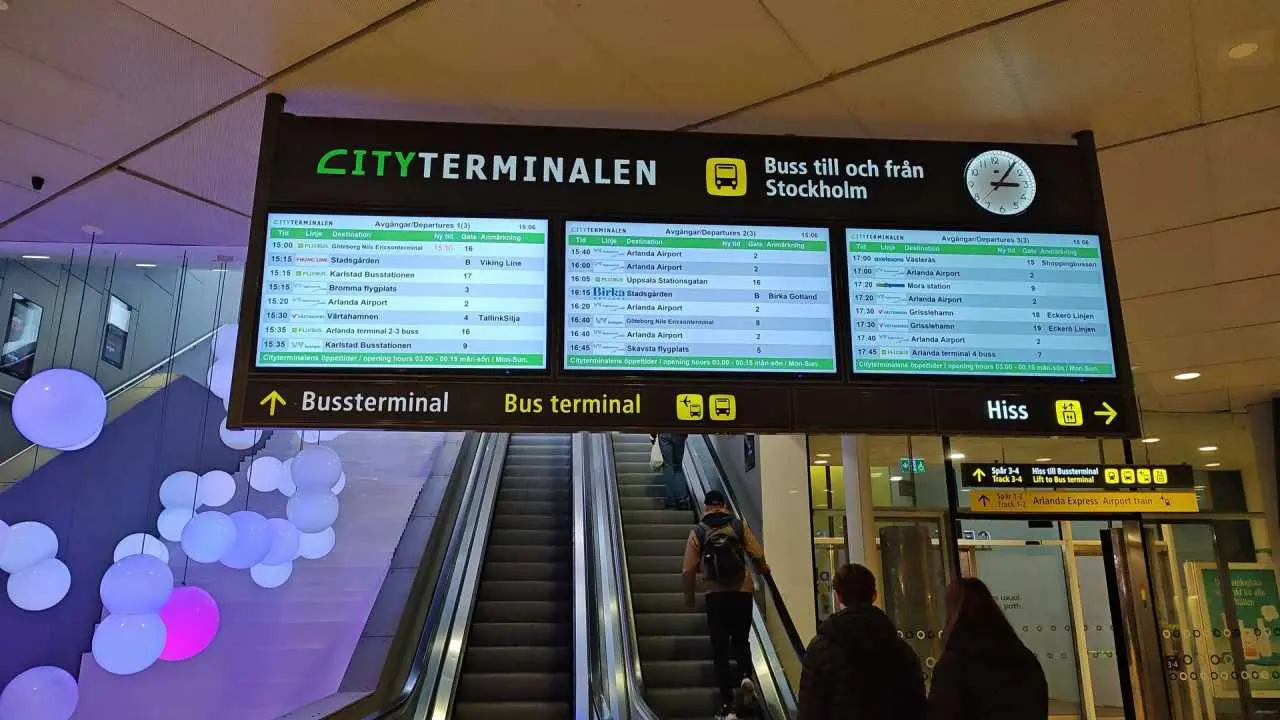 cityterminalen tablica