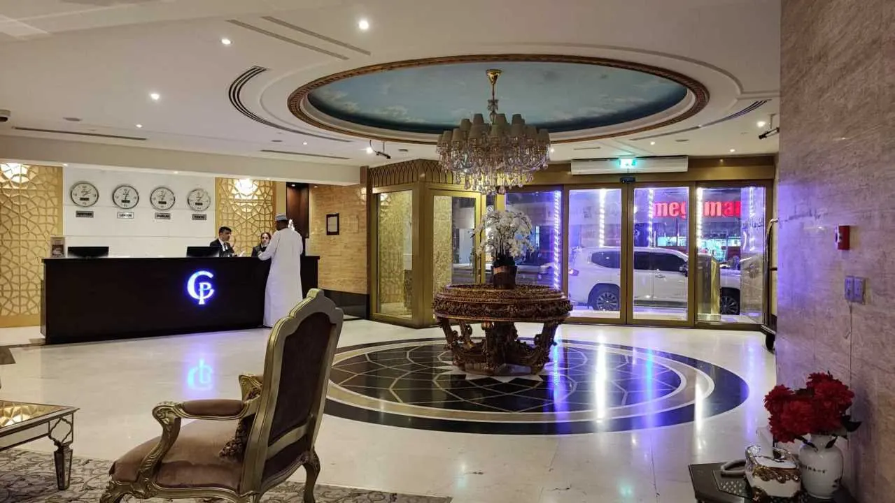 hotel lobby