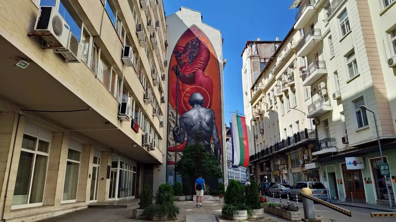 kamienice mural
