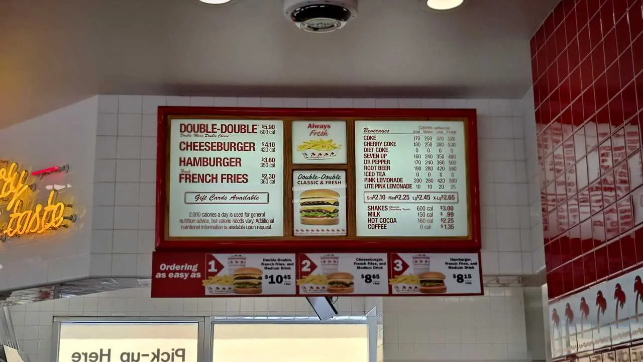 menu burger