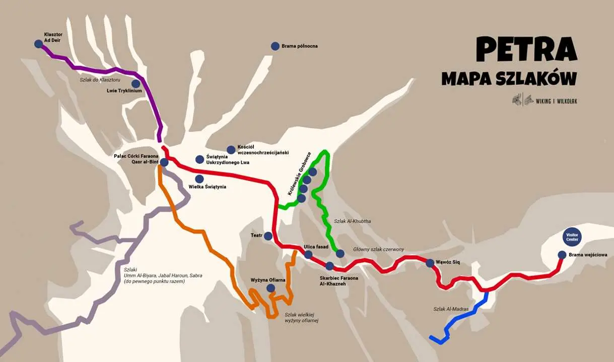 petra mapa szlakow