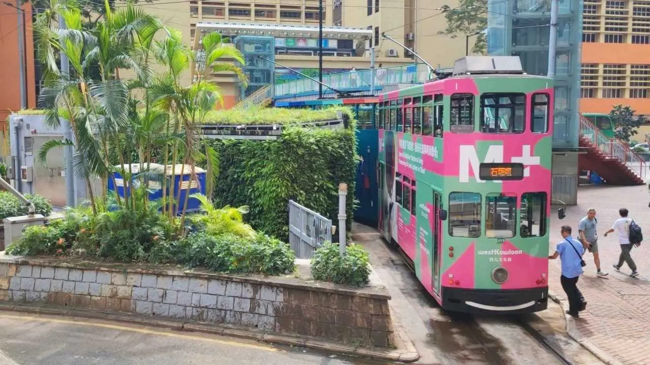 tram red green