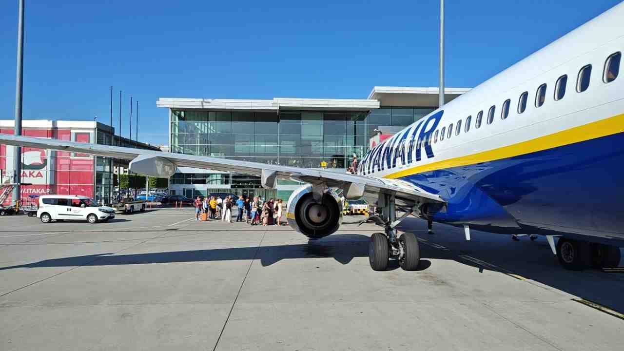Budżetowe loty samolotem linii Ryanair