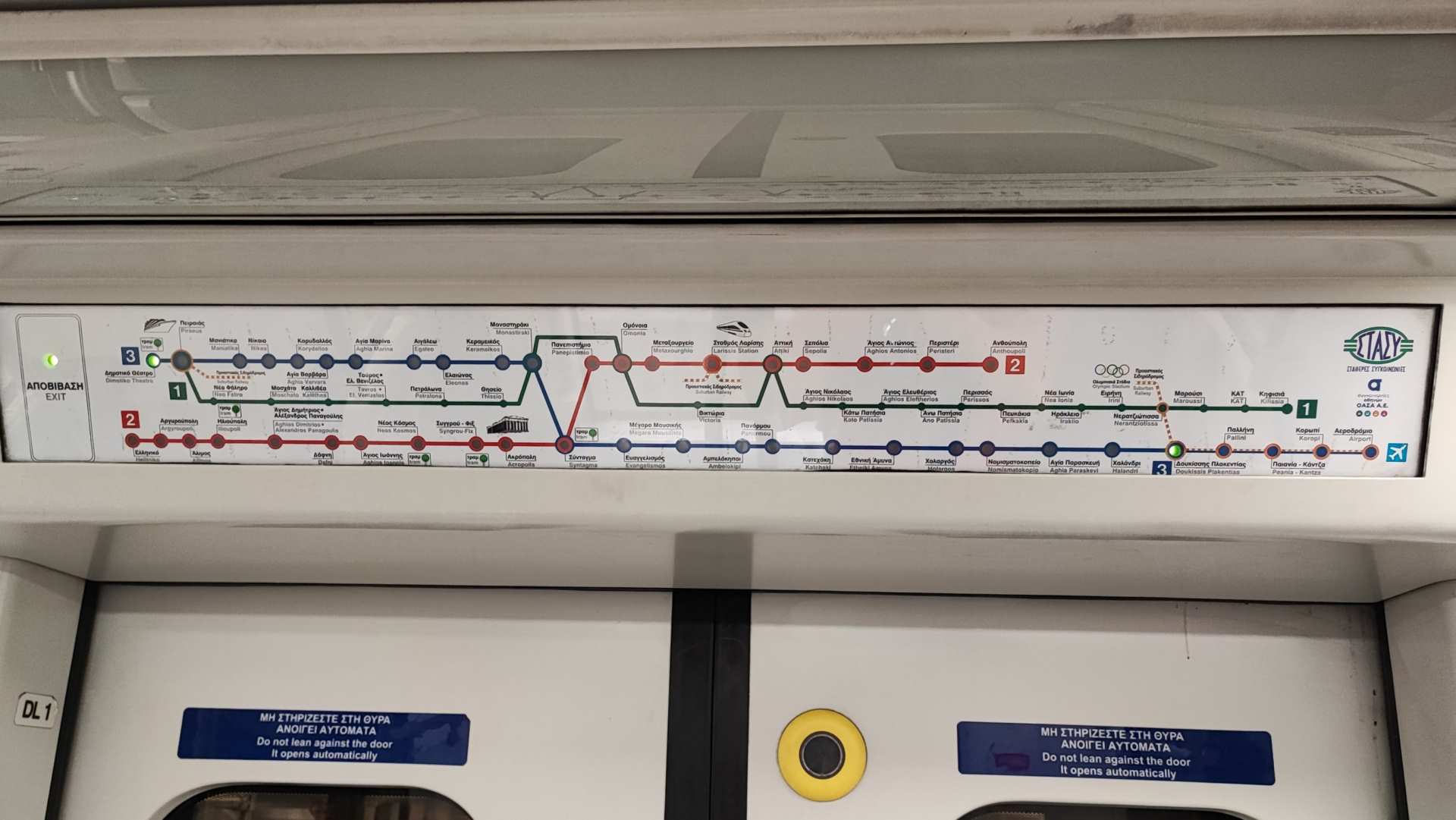 metro linie tablica