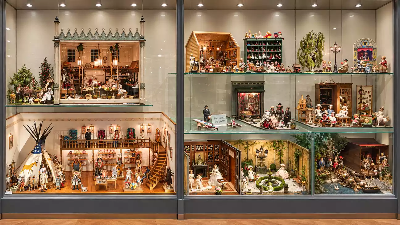 Misie Steiffa, porcelanowe lalki i miniaturowe sklepy. Tajemnice Muzeum Zabawek w Bazylei